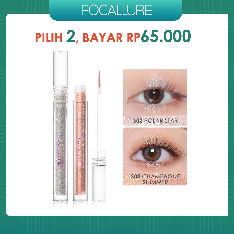 Focallure Starlight Liquid Eyeshadow Shimmer Eye Makeup fa195