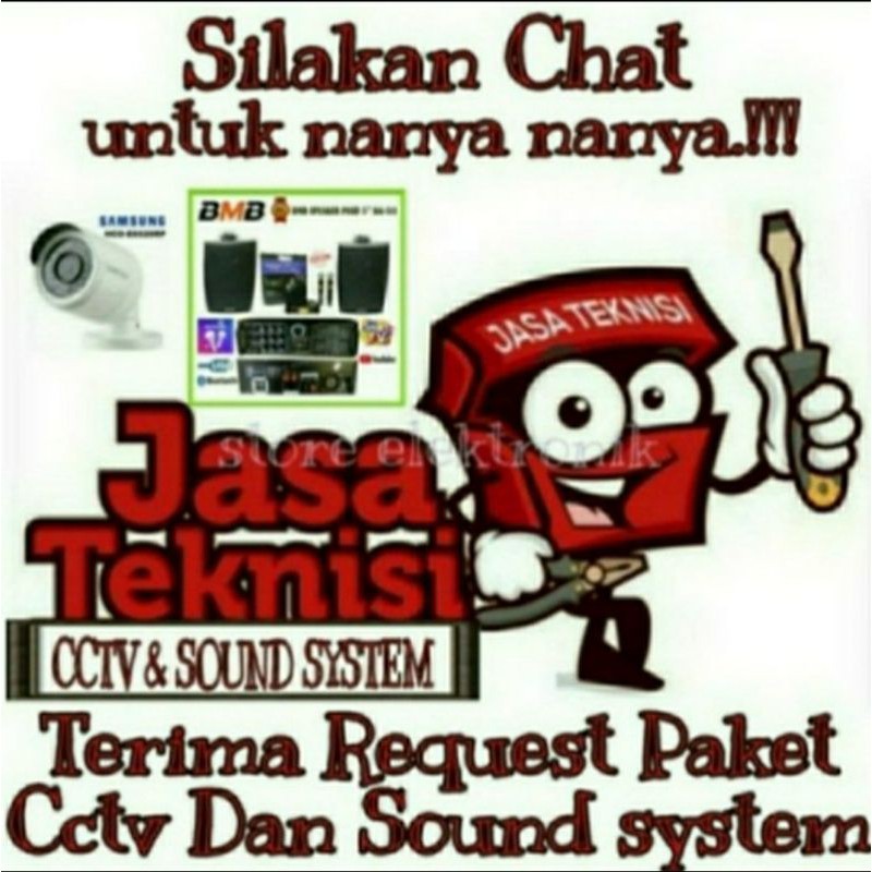 Paket Sound 6,5 Inch 4 Titik Buat Cafe Atau Panggilan Kantoran - Klinik Dll..