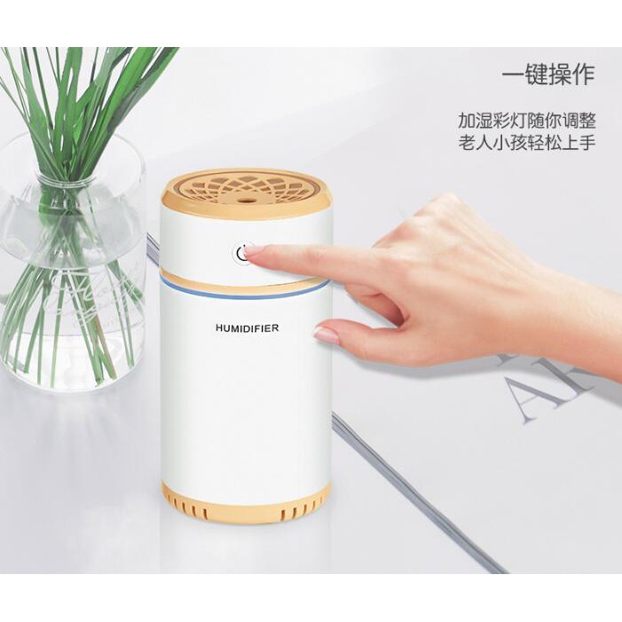 Air Humidifier Retractable 200ml + Night Light Pengharum Ruangan Aromatherapy