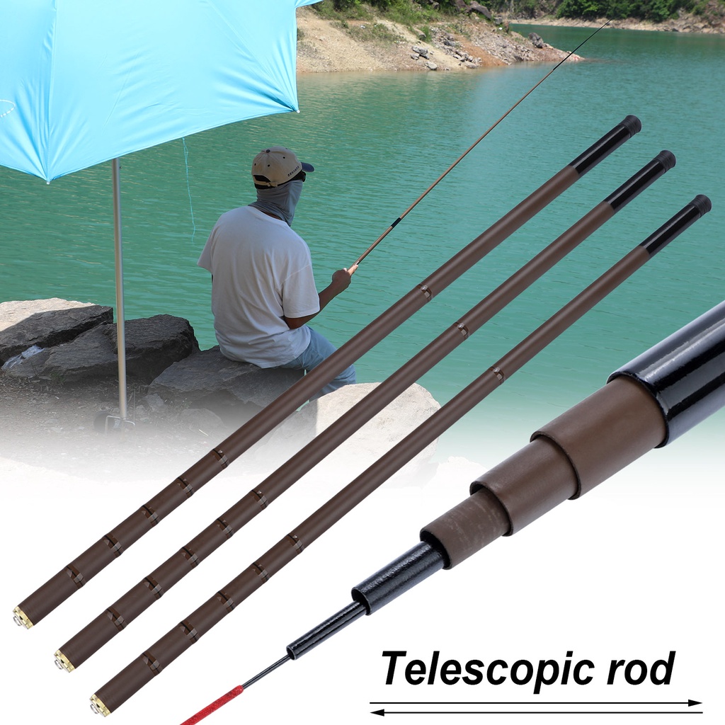 Sougayilang Joran Pancing 2.7M/6.3M Telescopic Joran Tegek Super Power Fishing Rod Untuk Memancing Di Luar Ruangan Joran Tegek