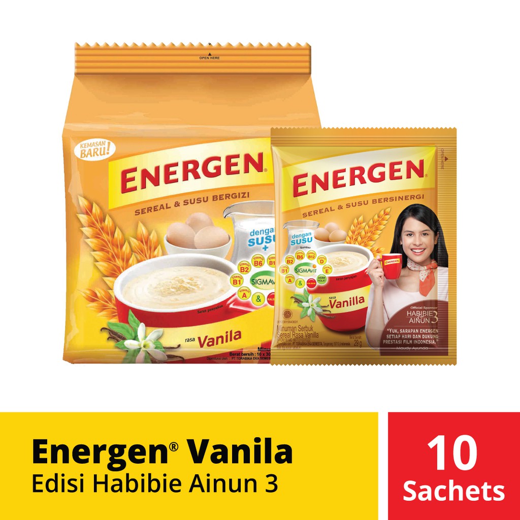 

PROMO ENERGEN VANILLA POUCH EDISI HABIBIE AINUN 3 TERMURAH
