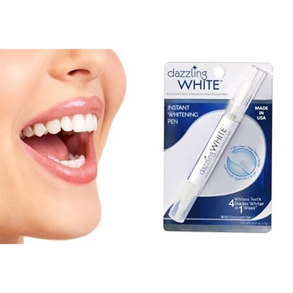 DAZZLING WHITE Pemutih Gigi Kuning Kerak Penghilang Karang Permanen Original Ampuh Teeth Whitening