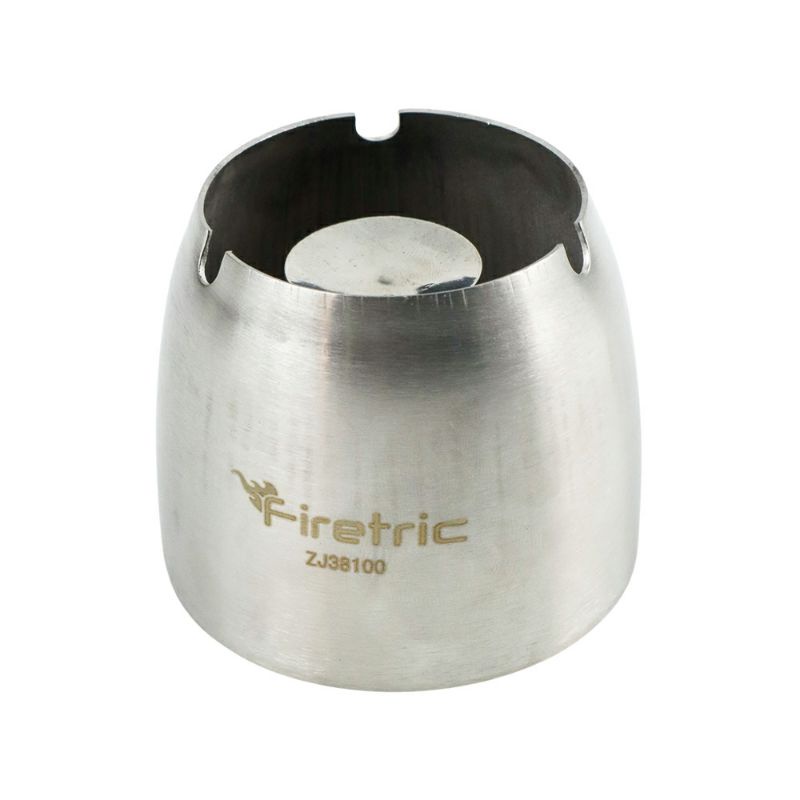 Firetric Asbak Rokok Anti Angin Cone Cylinder Stainless Steel - ZJ38100