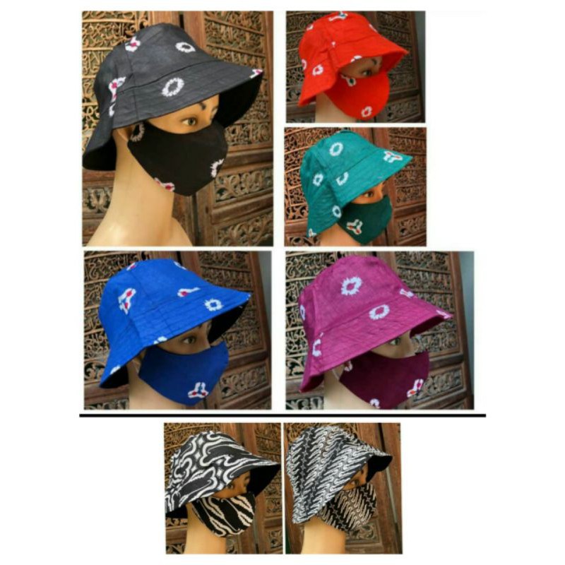topi batik bolak balik