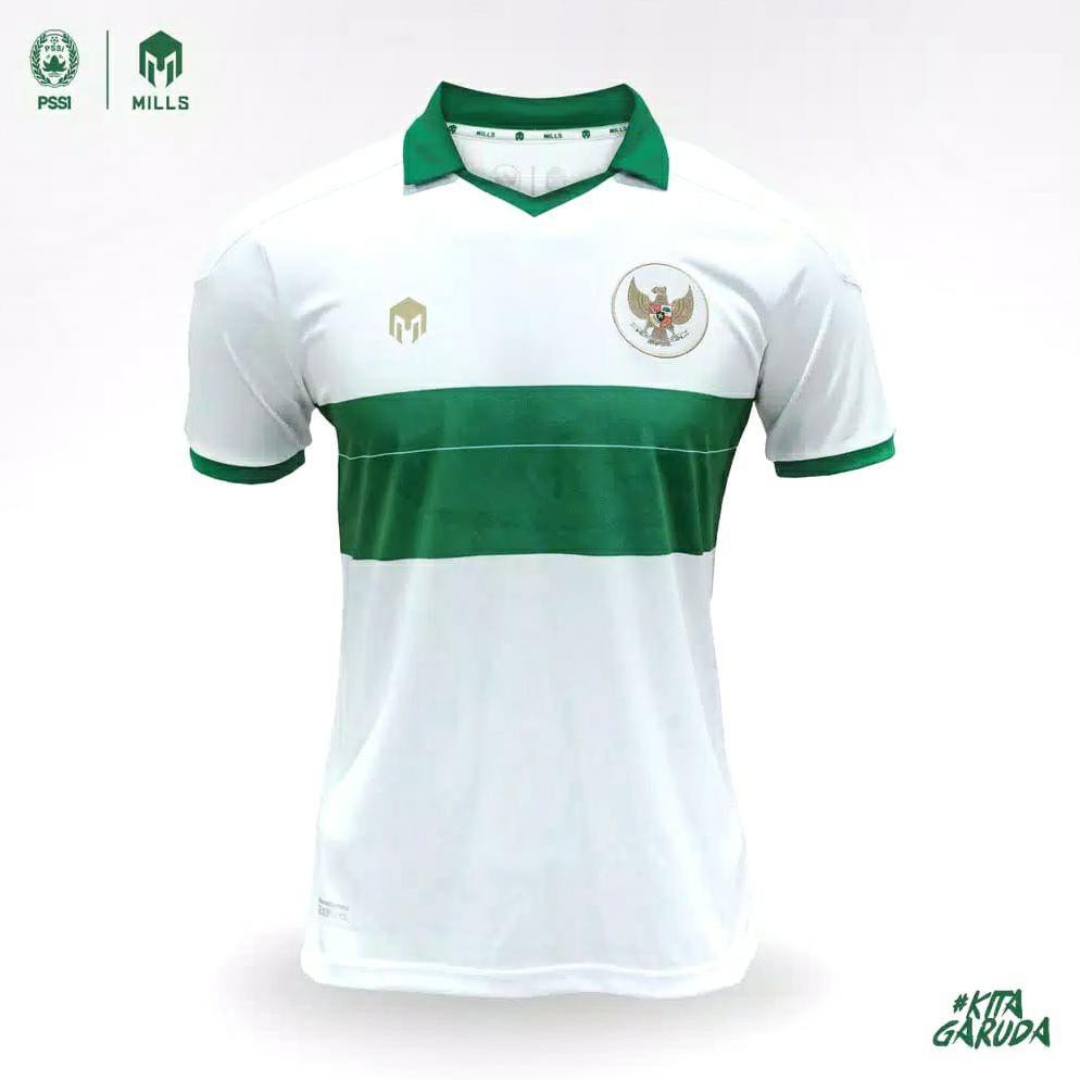 JERSEY TIMNAS GARUDA INDONESIA 2020 MILLS 1015GR JERSEY TIMNAS AWAY REPLICA VERSION ORIGINAL