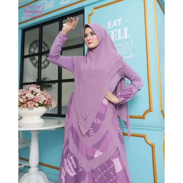 Nimra Series Ori by Humaira / Gamis Set Syar’i / Gamis Pesta Mewah / Baju Syari Terbaru / Dress Muslimah / Fashion Muslimah Branded7-D