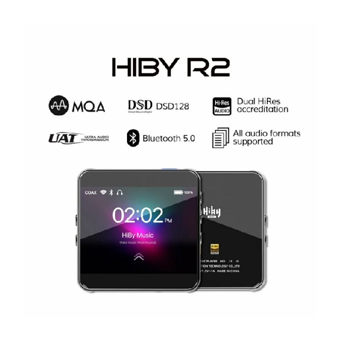 Promo Hiby R2 HiRes Dual DAC DSD256 LDAC UAT MQA Hibylink - Hiby R2 Diskon