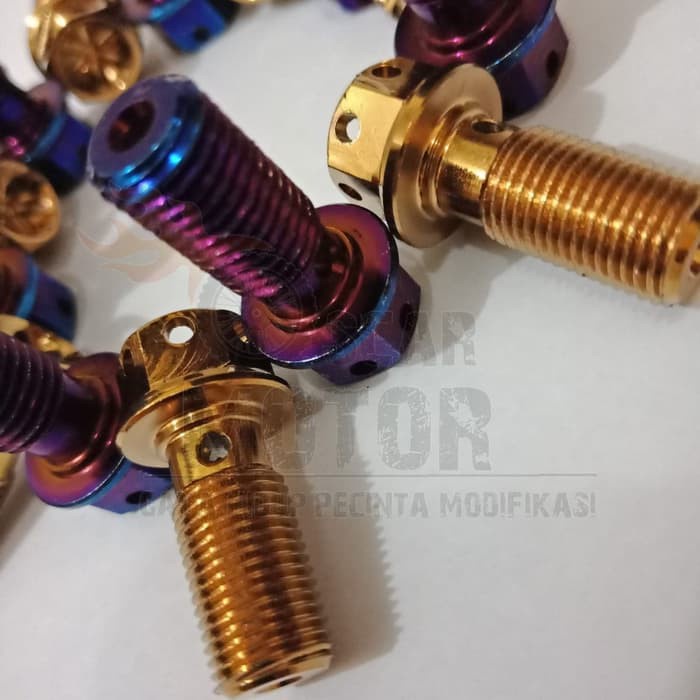 baut probolt kaliper selang rem depan &amp; belakang honda &amp; yamaha buat kaliper ktc tdr psi crg dll motor