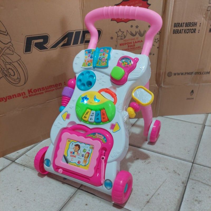 Mainan Bayi Dorong Baby Push Walker Alat Bantu Jalan Bayi Baby Walker Music Walker