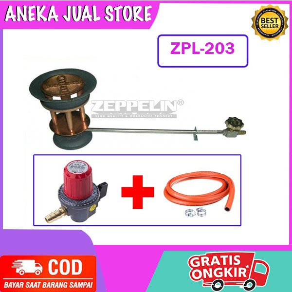 Jual Paket Kompor Zeppelin Zpl Kompor Semawar Selang Regulator