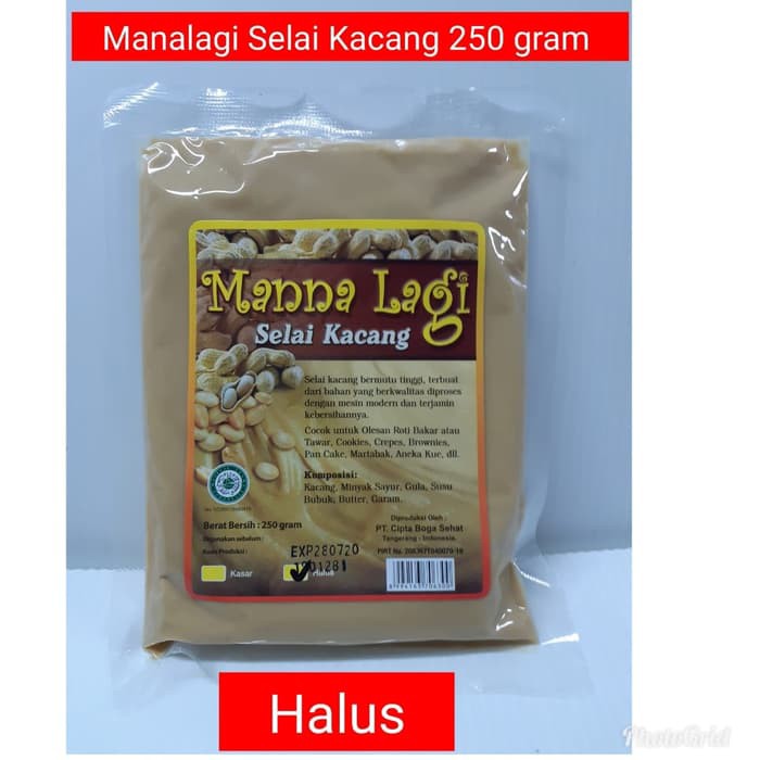 

Manalagi Selai Kacang Halus Creamy 250 gram