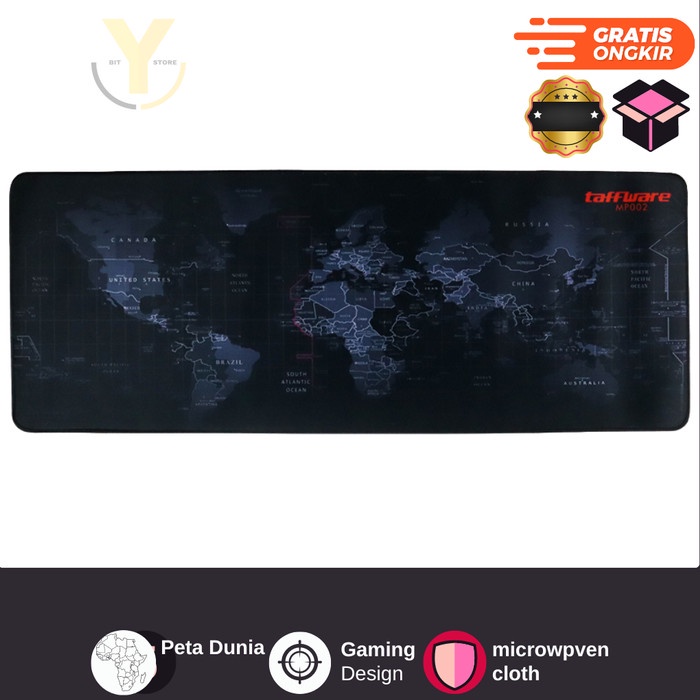 Mouse pad Gaming Peta Dunia Mousepad Jumbo Panjang Lebar Besar XL - Peta Dunia