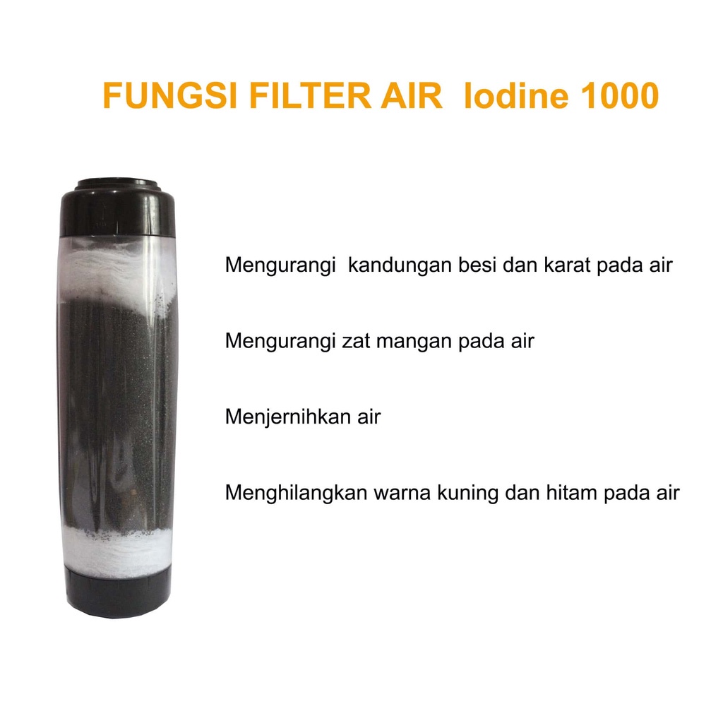 Filter Air Sumur / Filter air Zat Besi/ Berkapur / Sparepart Filter Air Premium Air 5 Tahap SPIRU - KINNOYAMA