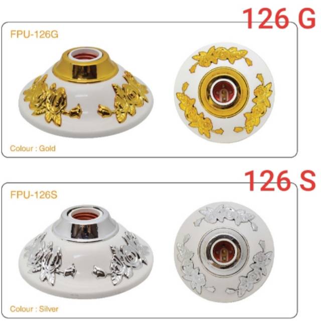 CTL FPU126 Fiting Lampu Plafon Motif Hias E27 Kualitas PREMIUM LUXURY Centralite