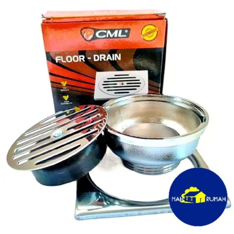 SARINGAN GOT Pembuangan Floor Drain model TOTO Stainless Steel 4&quot; 4inch - CAMEL