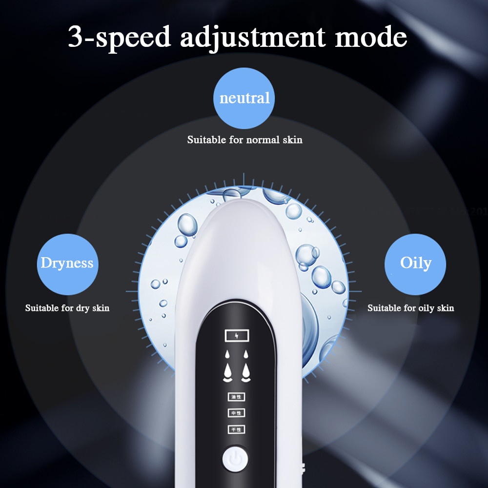 SaLorie Blackhead Remover Pore Vacuum Cleaner Upgraded Blackhead Vacuum Rechargeable Face Vacuum Comedone Extractor Tool for Blackhead D00161