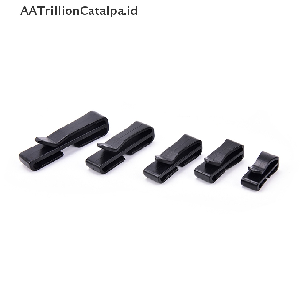 Aatrillioncatalpa 5pcs Klip Gesper Plastik Taktis Untuk Strap Webbing Tas Backpack outdoor