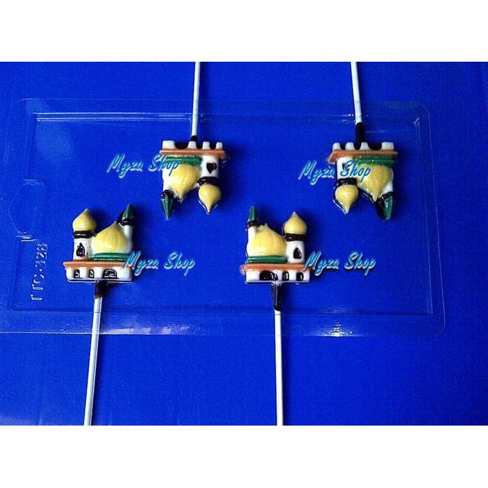 Murah Cetakan Coklat Mika Lolipop Ttc 328 Masjid | Tokogeraibaju