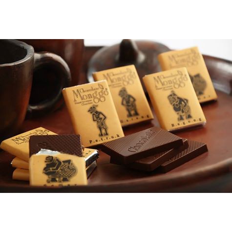 

24 pcs CHOCOLATE MONGGO | Souvenir PUNAKAWAN BOX | cokleat wayang
