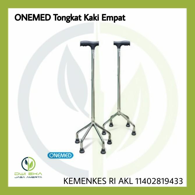 Tongkat Kaki Empat Onemed / Tongkat Kaki 4 / Alat Bantu Jalan
