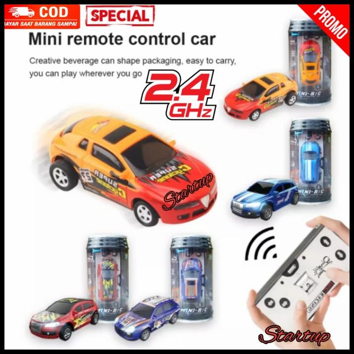 Mainan Mobil Remote Control Mini RC Car Dalam Kemasan Kaleng