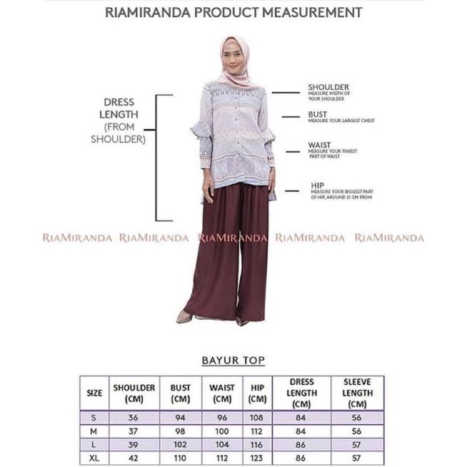 preloved bayur top ria miranda raya 2020