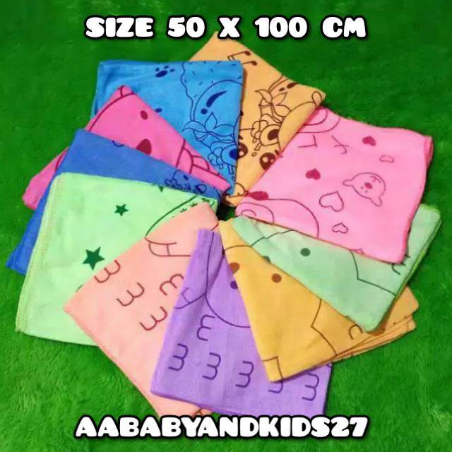 HANDUK MANDI BAYI LEMBUT UKURAN 50X100CM-HANDUK BAYI PENTHOUSE-HANDUK MANDI BAYI MURAH BERKUALITAS