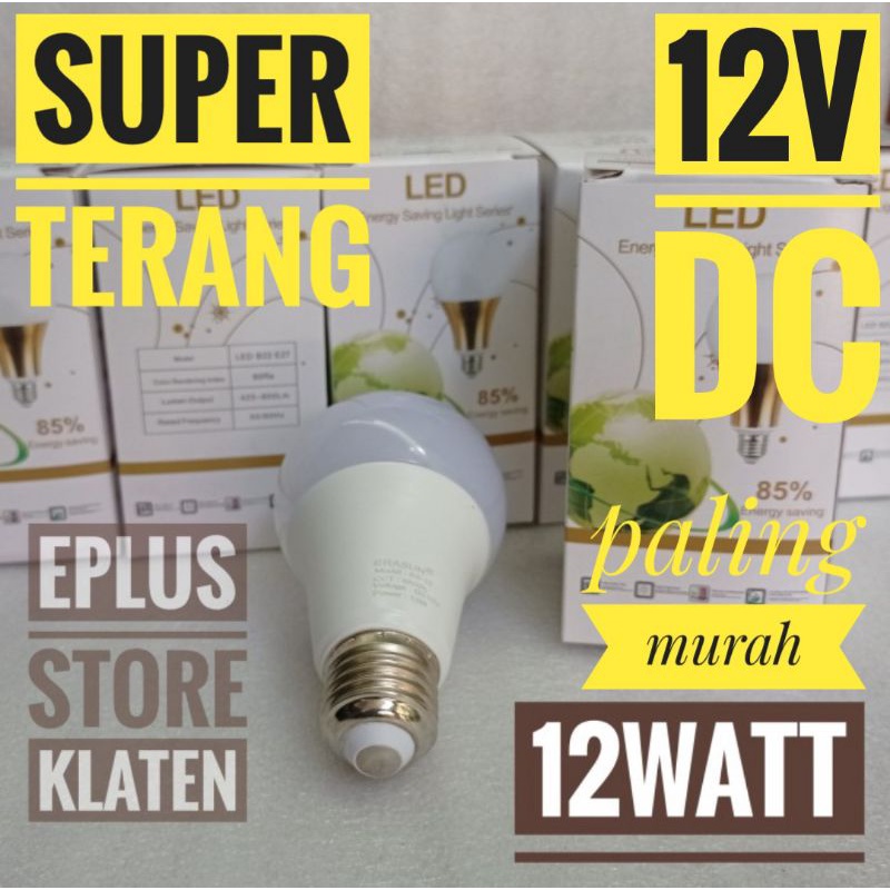 Lampu Led ERASUN DC 12V 12W SUPER TERANG Panel Surya LM100