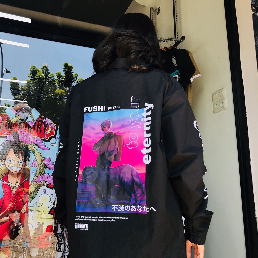 Coach Jaket Fushi To Your Eternity Anime Manga Premium Unisex