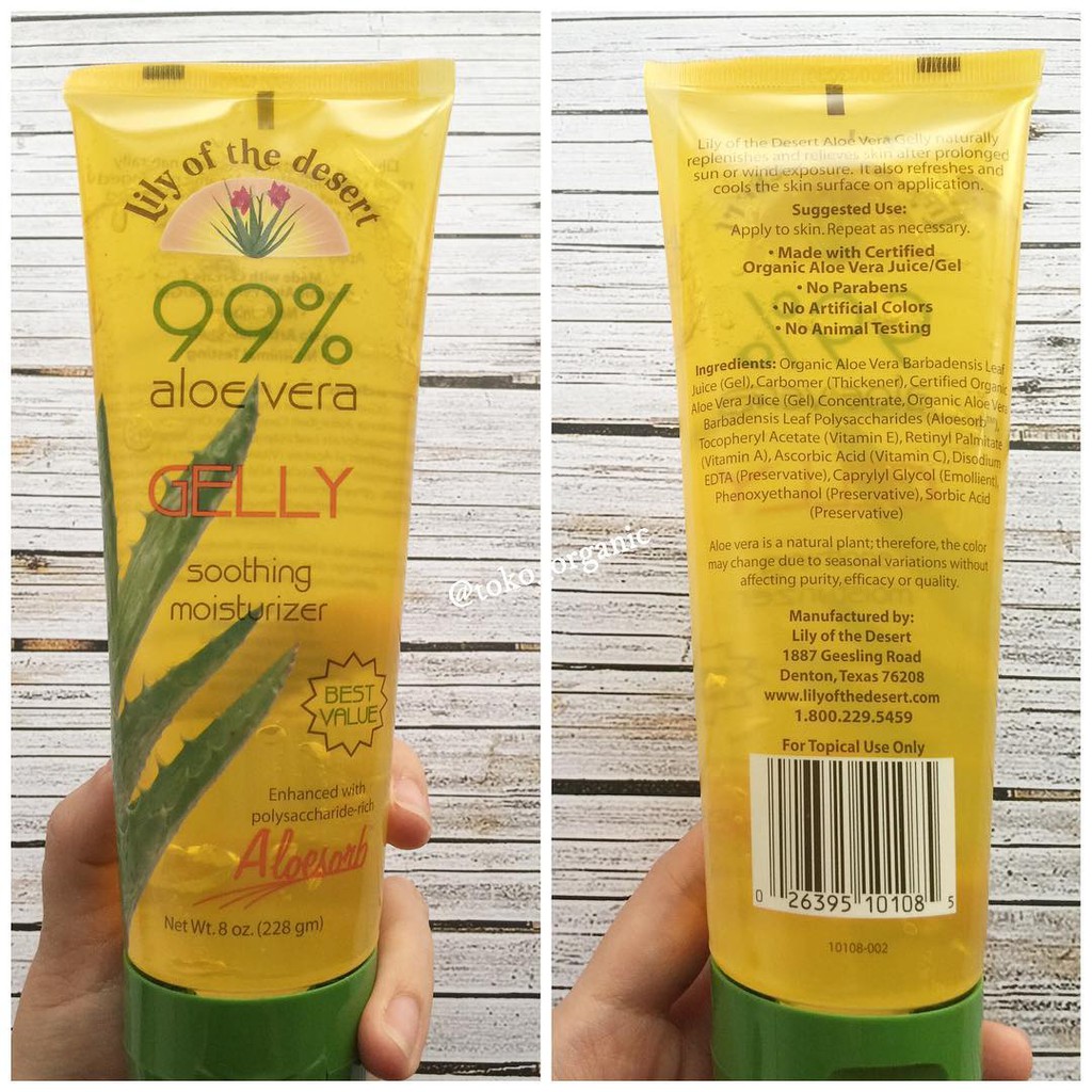 99 Aloe Vera Gelly 228gr Lily Of The Desert Shopee Indonesia
