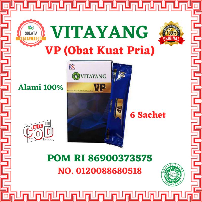 Vitayang VP Kesuburan Pria Herbal Alami Botanikal Serbuk Rasa Kopi Original KK Idonesia