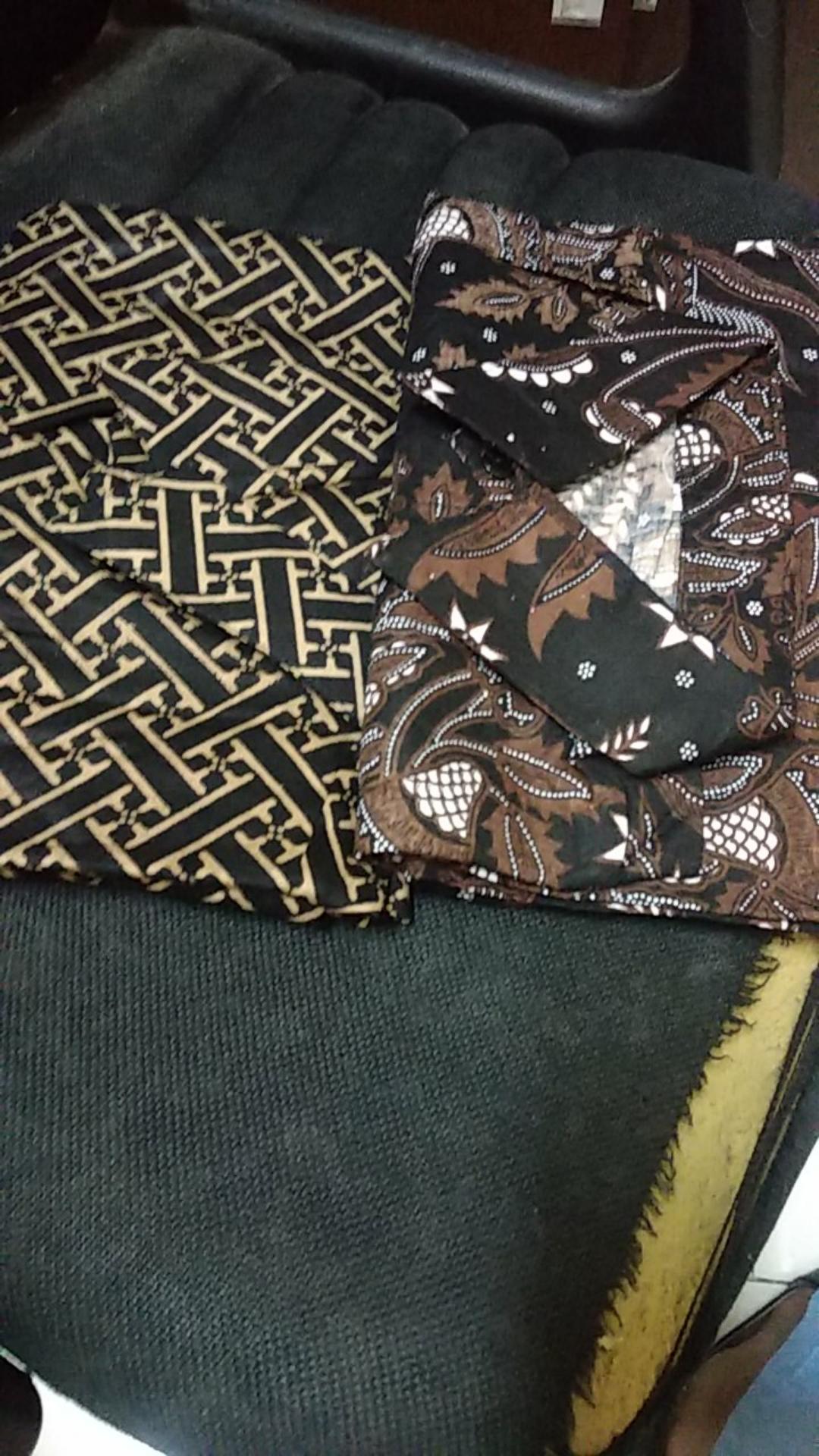 Kemeja Batik Pria Lengan Pendek Size M L Xl Xxl  Bswart Batik Hrb026 Kenongo Hem Strimin Coklat