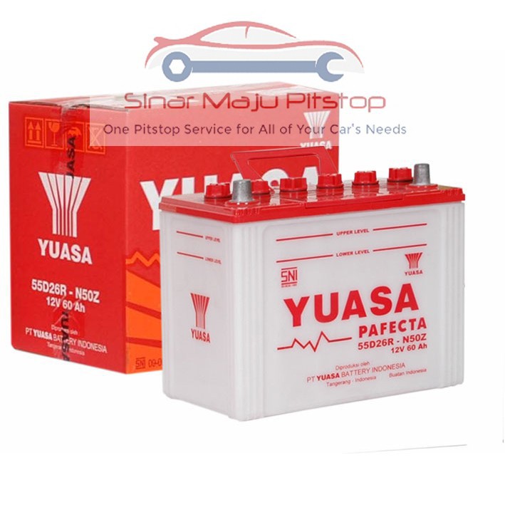 Jual Aki Mobil YUASA 55D26R N50Z - HINO DUTRO & RANGER & HINO FM SERIES