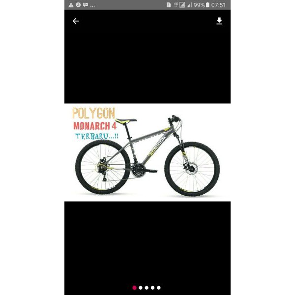Sepeda Mtb 26 Polygon Monarch 4.0 By Cibinong Jaya(free ongkir jabodetabek)