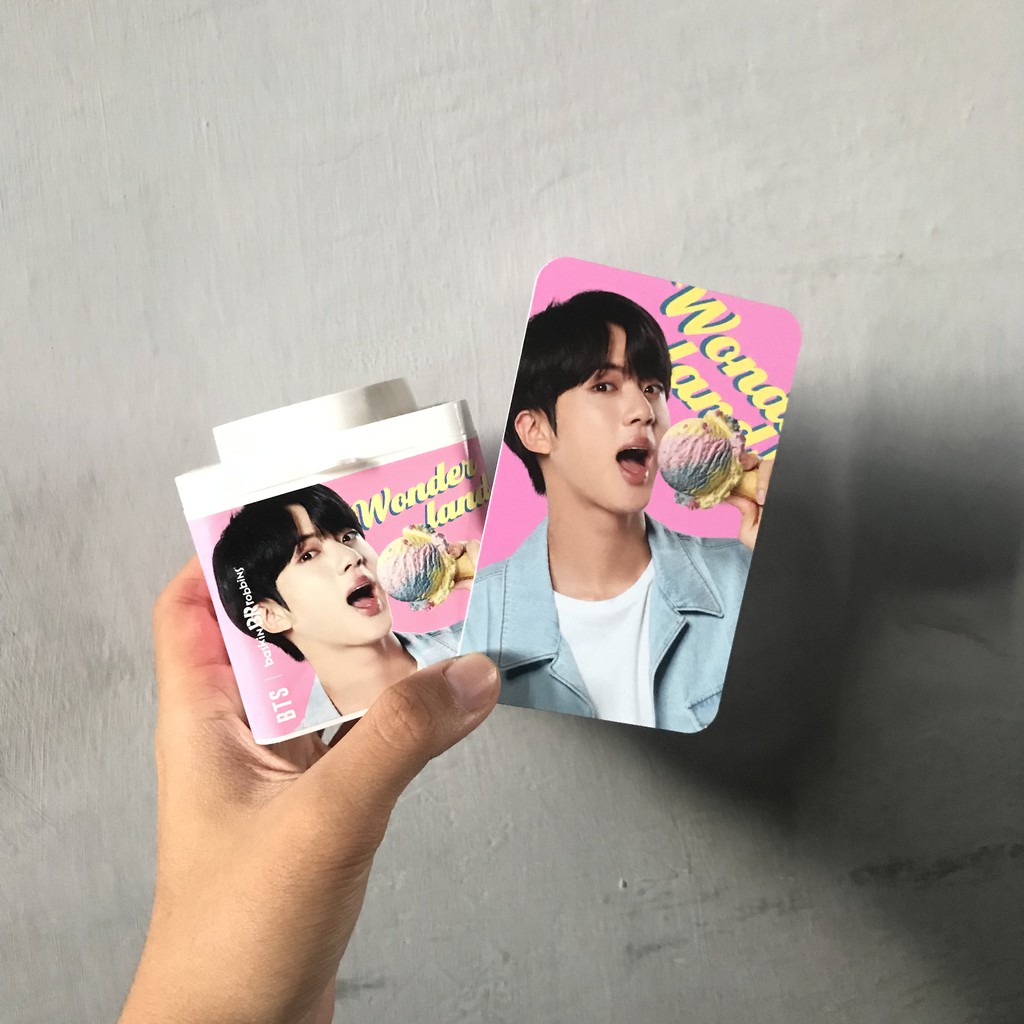 Baskin Robbins BTS Blok dan Photocard Pc Seokjin/Jin