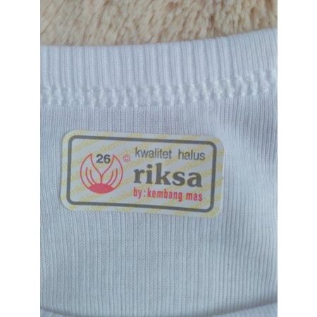 3pcs Singlet Anak Merk RIKSA | Kaos Dalam Anak Unisex | Singlet Bayi | Pakaian Dalam | Open Sorex Grosir