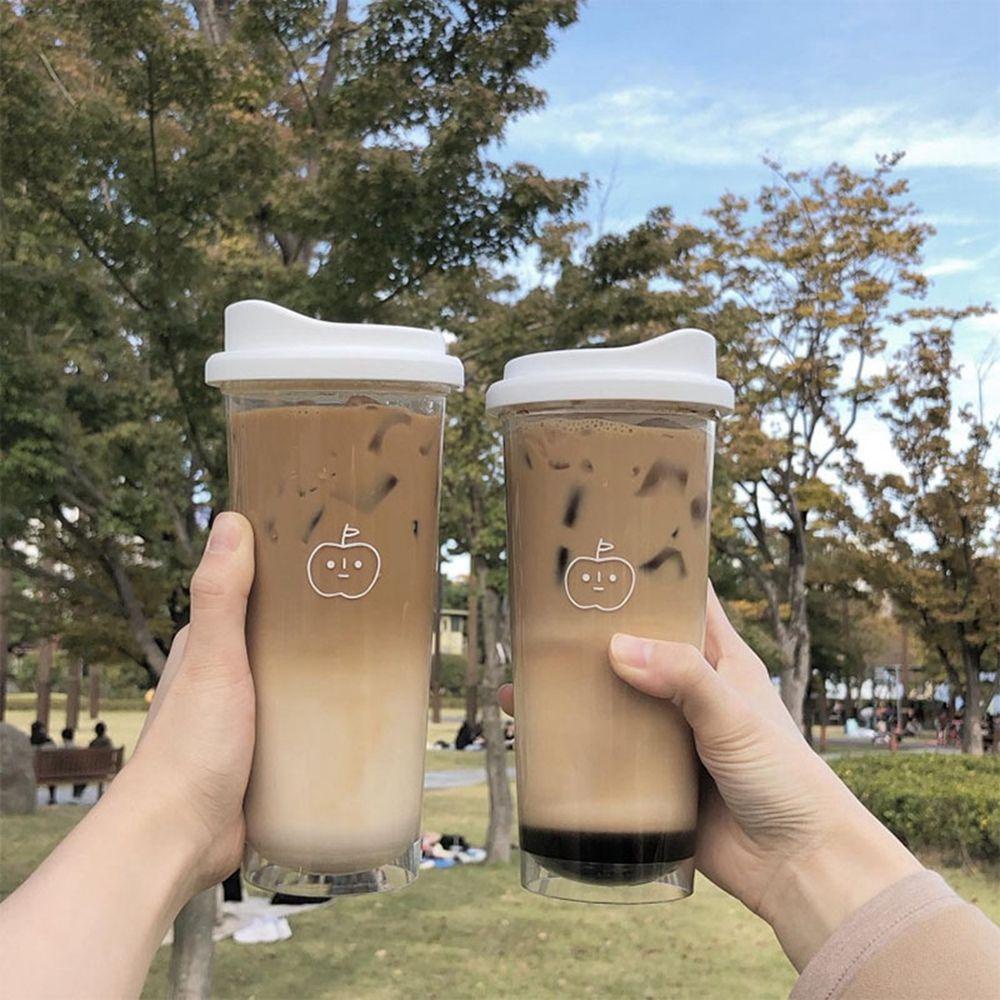 [Elegan] Botol Air Minum Tahan Lama Anti Bocor Sealing Lid Hadiah Untuk Jus Susu Teh Gelas Minum