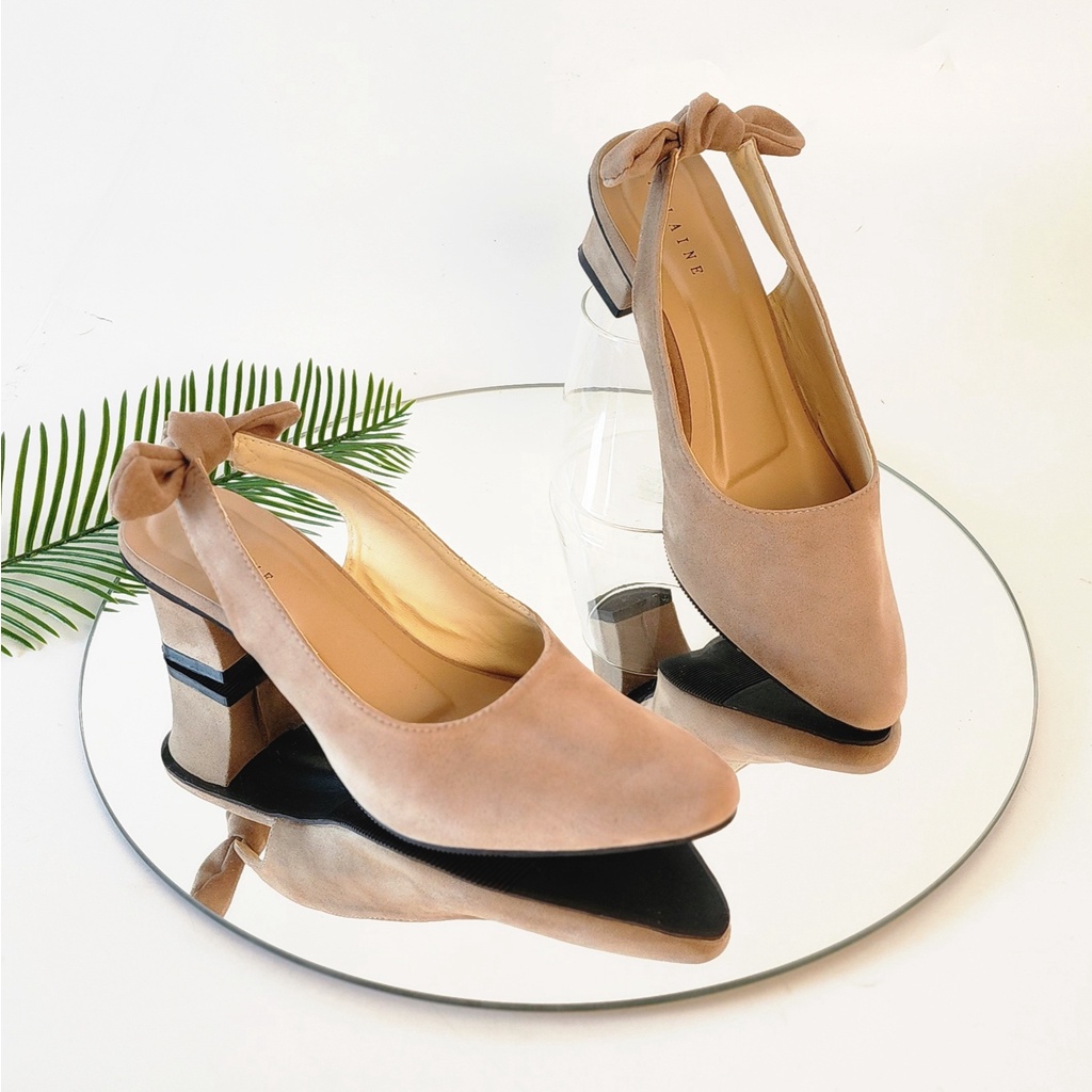 Arlaine - Rinaya Sepatu Heels Wanita  / Sepatu Heels Kerja / Sepatu Heels / Heels 5cm / Heels Selop