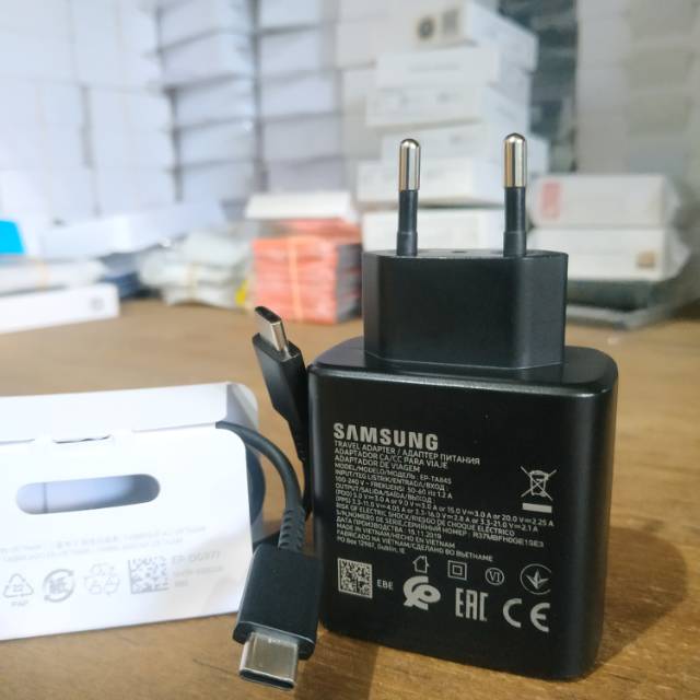 PROMO CHARGER SAMSUNG GALAXY S20 || S20 + || S20 ULTRA (45W) SUPER FAST CHARGING ORIGINAL