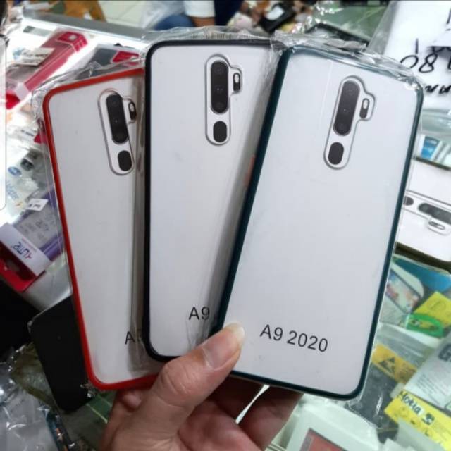 Oppo A9 2020, A5 2020, A1K Soft Hard Case Mika Fuze Bening List Warna
