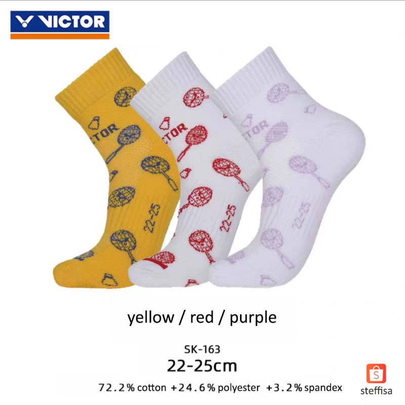 KAOS KAKI VICTOR | kaus kaki olahraga badminton bulu tangkis sport socks original new cewek cowok laki perempuan cod sk 163 158 252