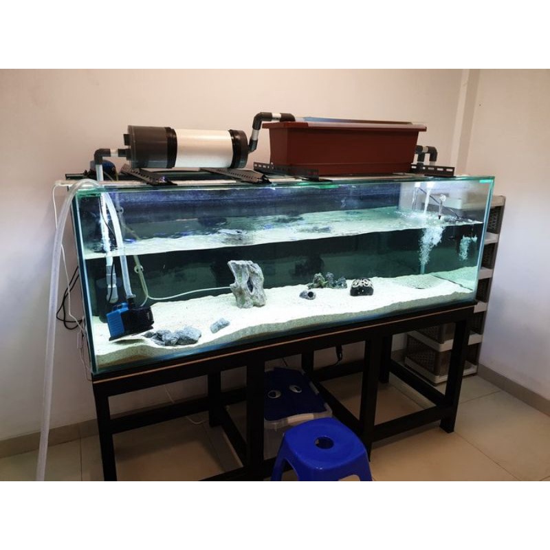 kaki meja aquarium stainless/kaki meja makan/kaki meja kantor/kaki meja cafe/kaki meja besi hollow