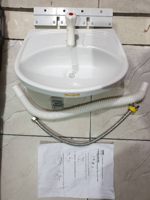 Wastafel cuci tangan plastik komplit
