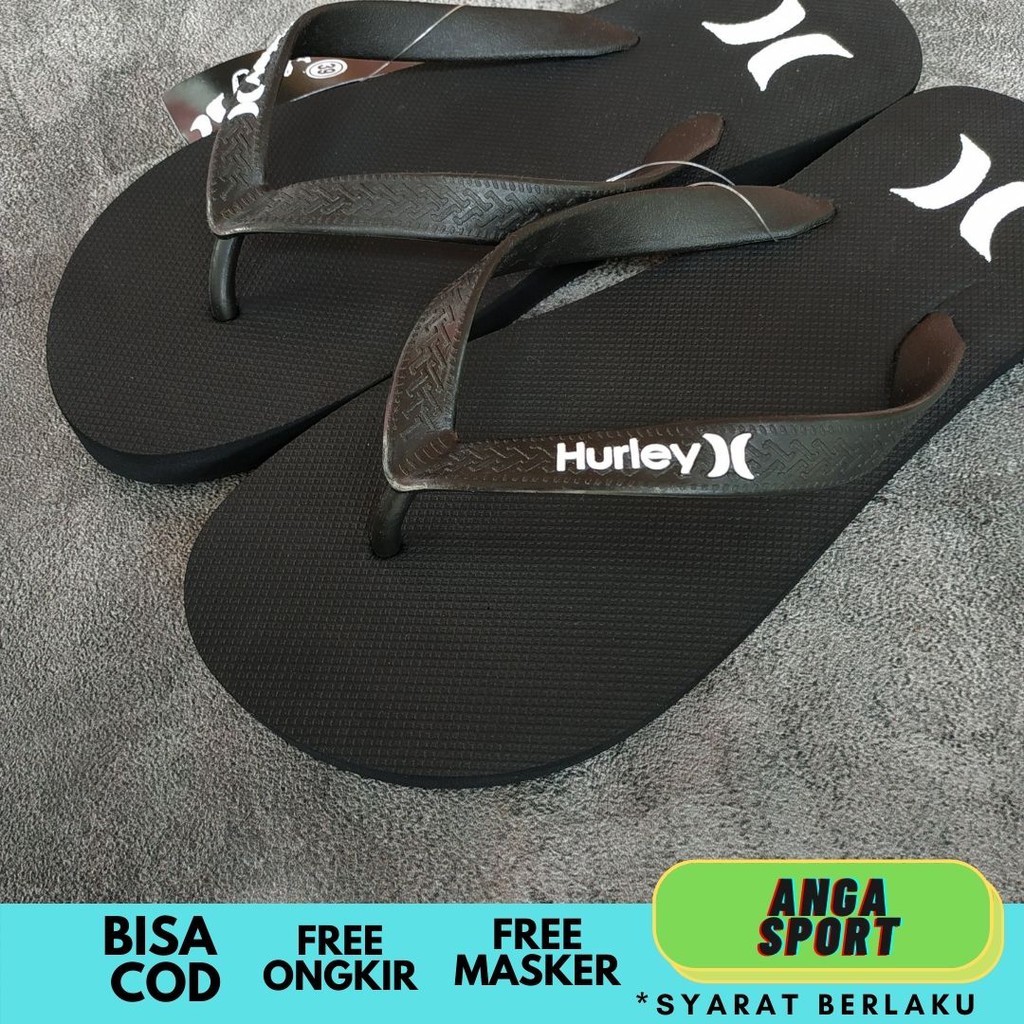 SANDAL JEPIT PRIA HURLEY / SENDAL COWOK JEPIT DISTRO KEREN / SANDAL SURFING PANTAI PREMIUM