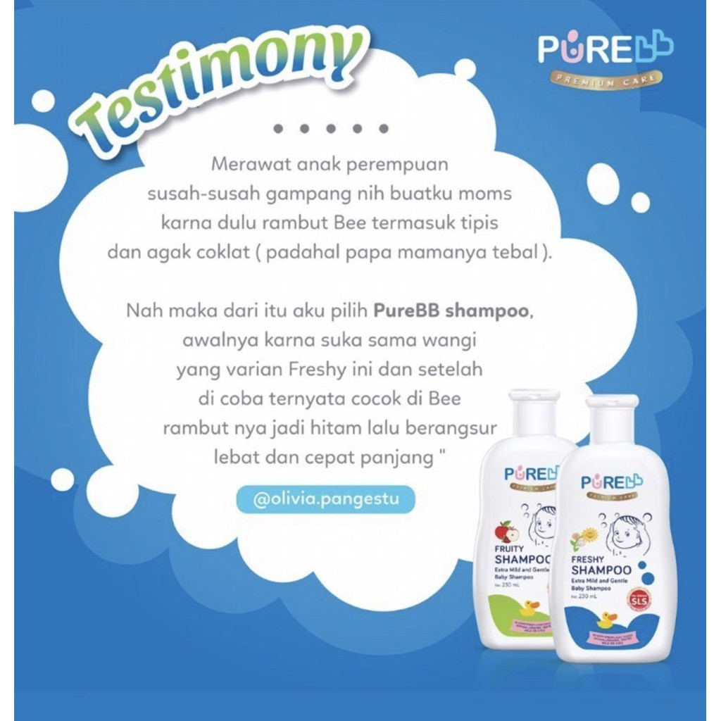 PURE BB Shampoo Fruity Sampo Bayi