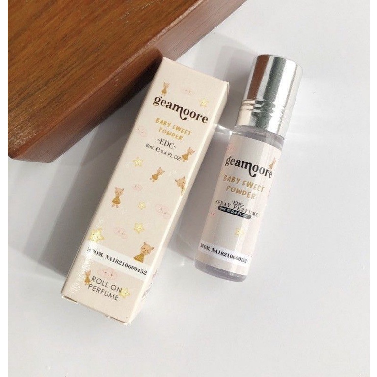 ❤mawarjingga❤ GEAMOORE Inspired Parfume Roll On 6ml-Baby sweet powder