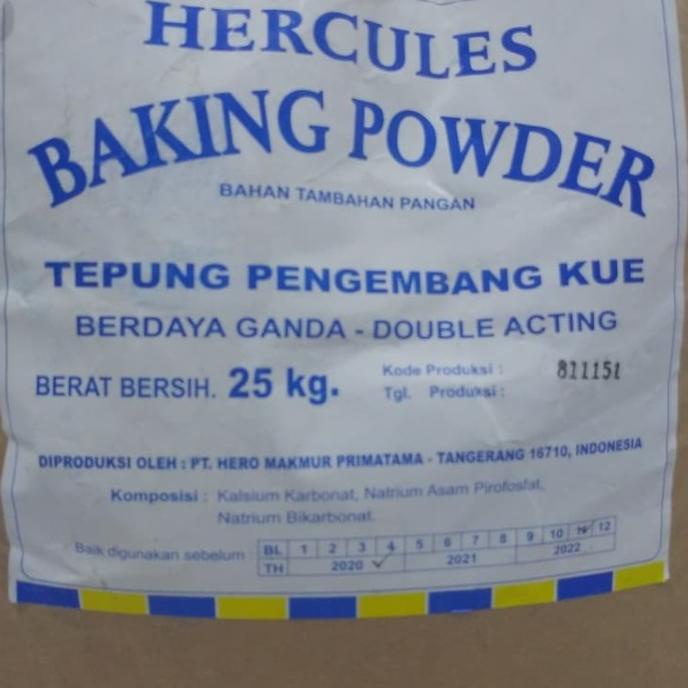 

Baking Powder Hercules Double Acting 25kg