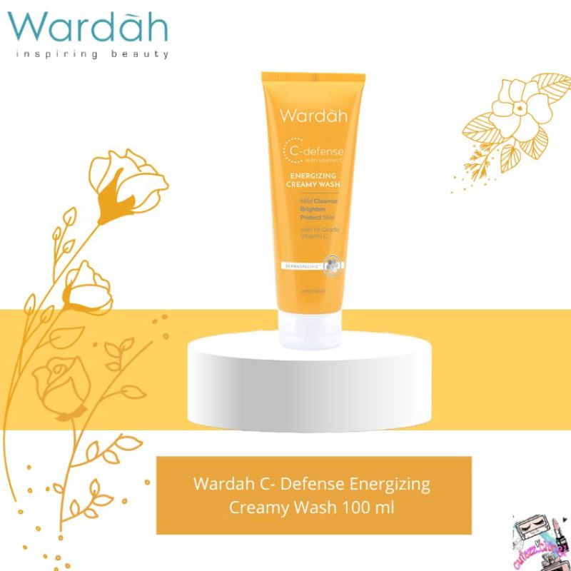 ☃️Cutezz_Ching1☃️Wardah C Defense Energizing Creamy Wash 100ml