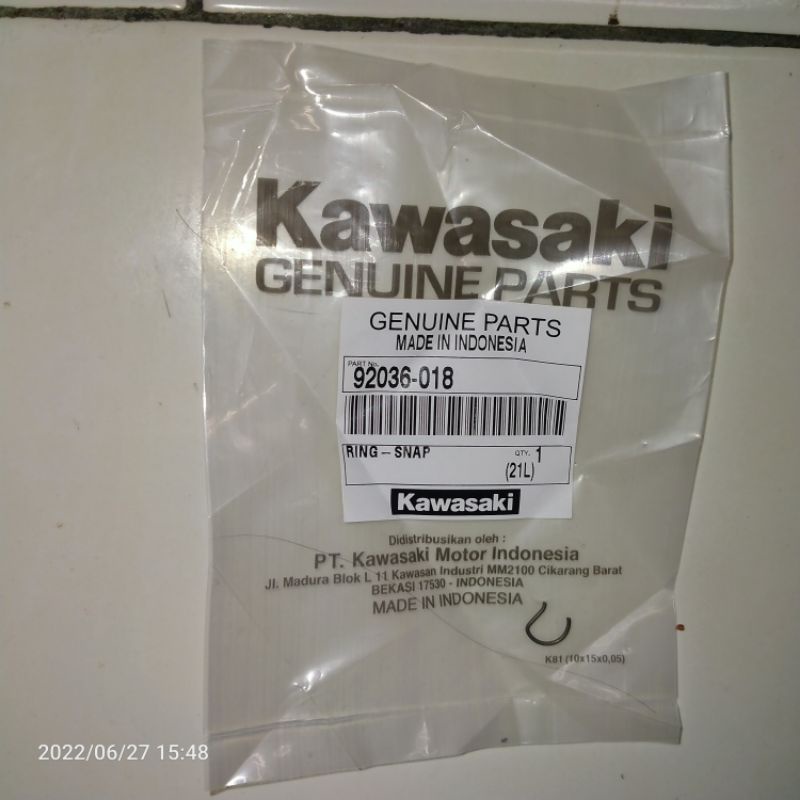 Ring snap setelan gas/oli samping ninja r ninja rr