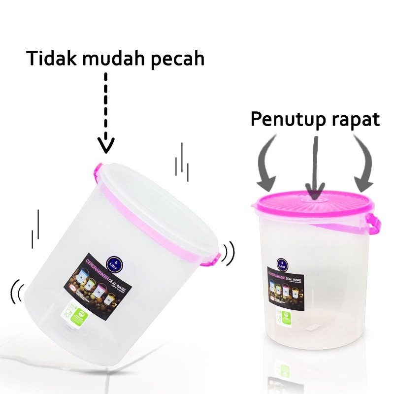 Toples 8 liter Shinpo - Toples Jinjing - Tempat Es Jinjing - Tempat Jualan Es - Toples Es dengan Pegangan